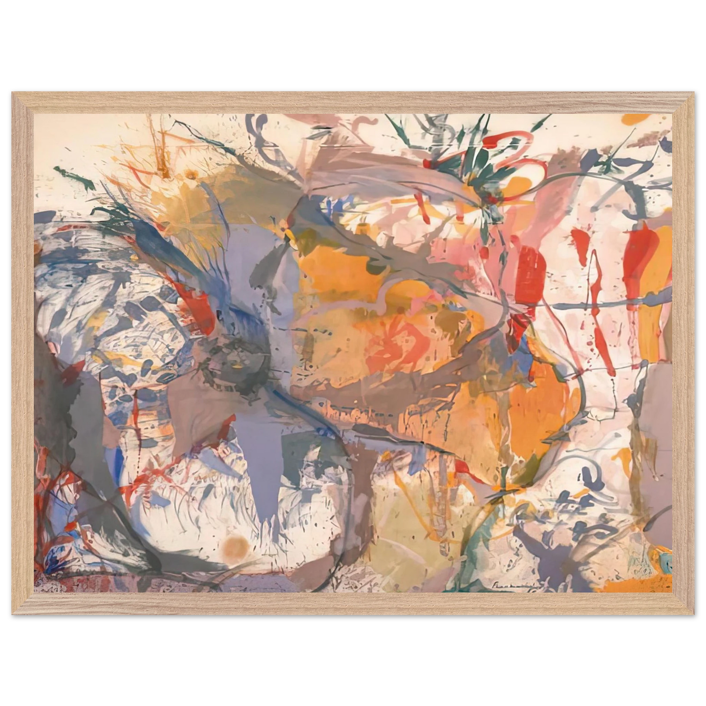 Helen Frankenthaler - Before the Caves, 1958- Wall Art - 60x80 cm / 24x32 inches - Fine Art Poster - -