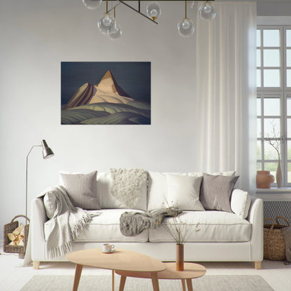 Isolation Peak, Rocky Mountains - 1930 - Lawren Harris Brushed Aluminum Print - 70x100 cm / 28x40 inches | Lawren Harris Aluminum Print | Lawren Harris Prints