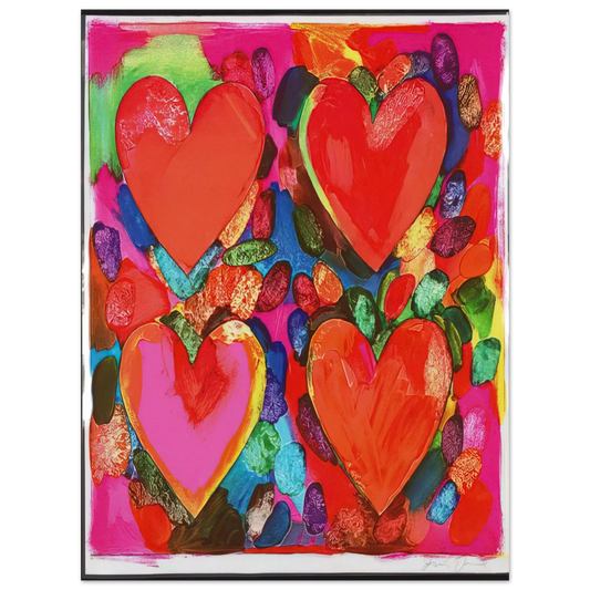 Jim Dine - FOUR HEARTS 1969 Fine Art Poster - Default Title