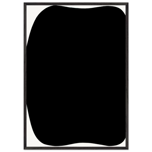 Black Ripe - Ellsworth Kelly Framed Art Print – Black Wooden Frame - Default Title - -Framed Art Print