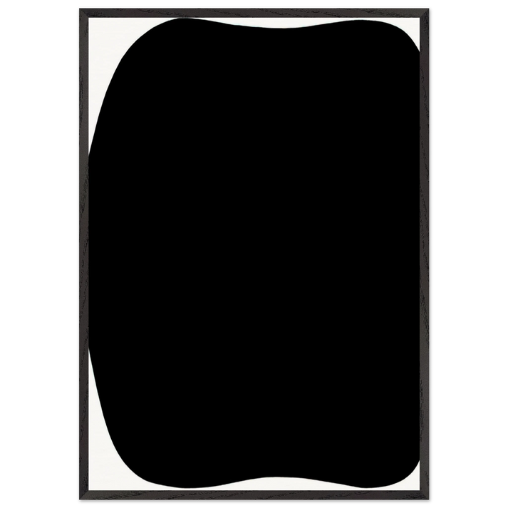 Black Ripe - Ellsworth Kelly 70x100 cm / 28x40 inches Framed Art Print – Black Wooden Frame