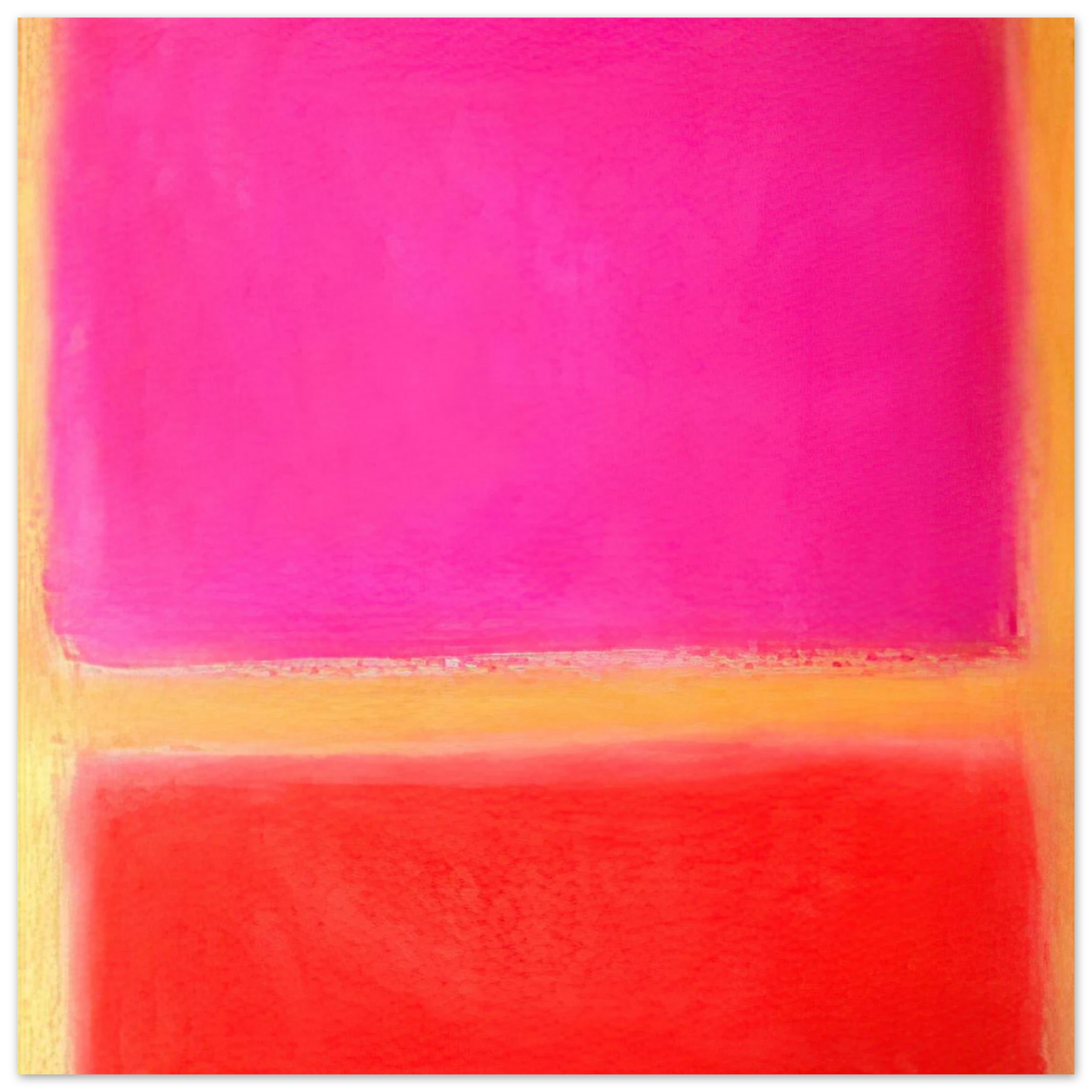 Helen Frankenthaler - Untitled - Color Field Painting Wall art - 60x80 cm / 24x32 inches - Premium Wooden Framed Poster With Fine Art Paper - White frame