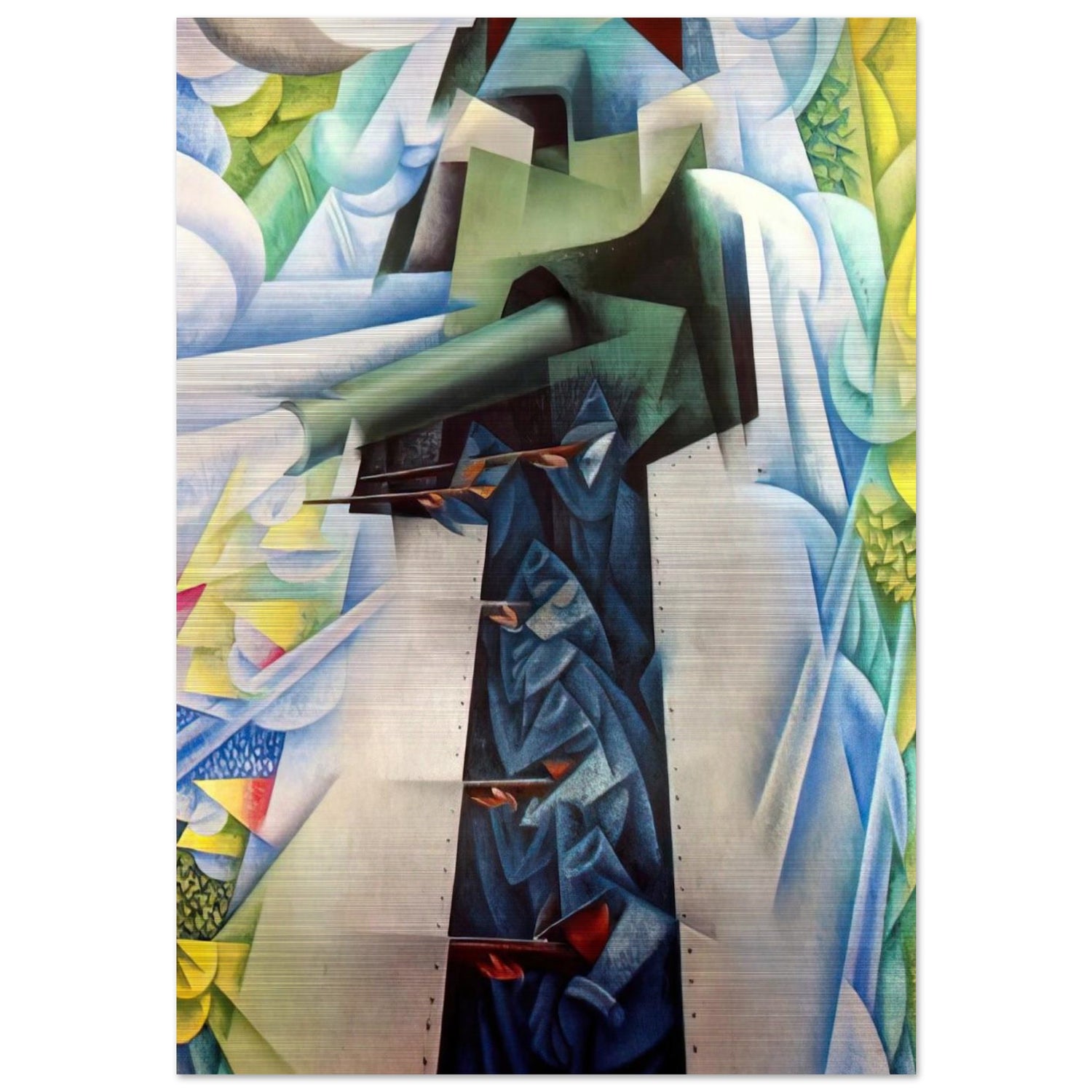 ARMTRAIN - Carlo Carra Brushed Aluminum Print - 70x100 cm / 28x40 inches | Carlo Carra Aluminum Print | Carlo Carra Prints