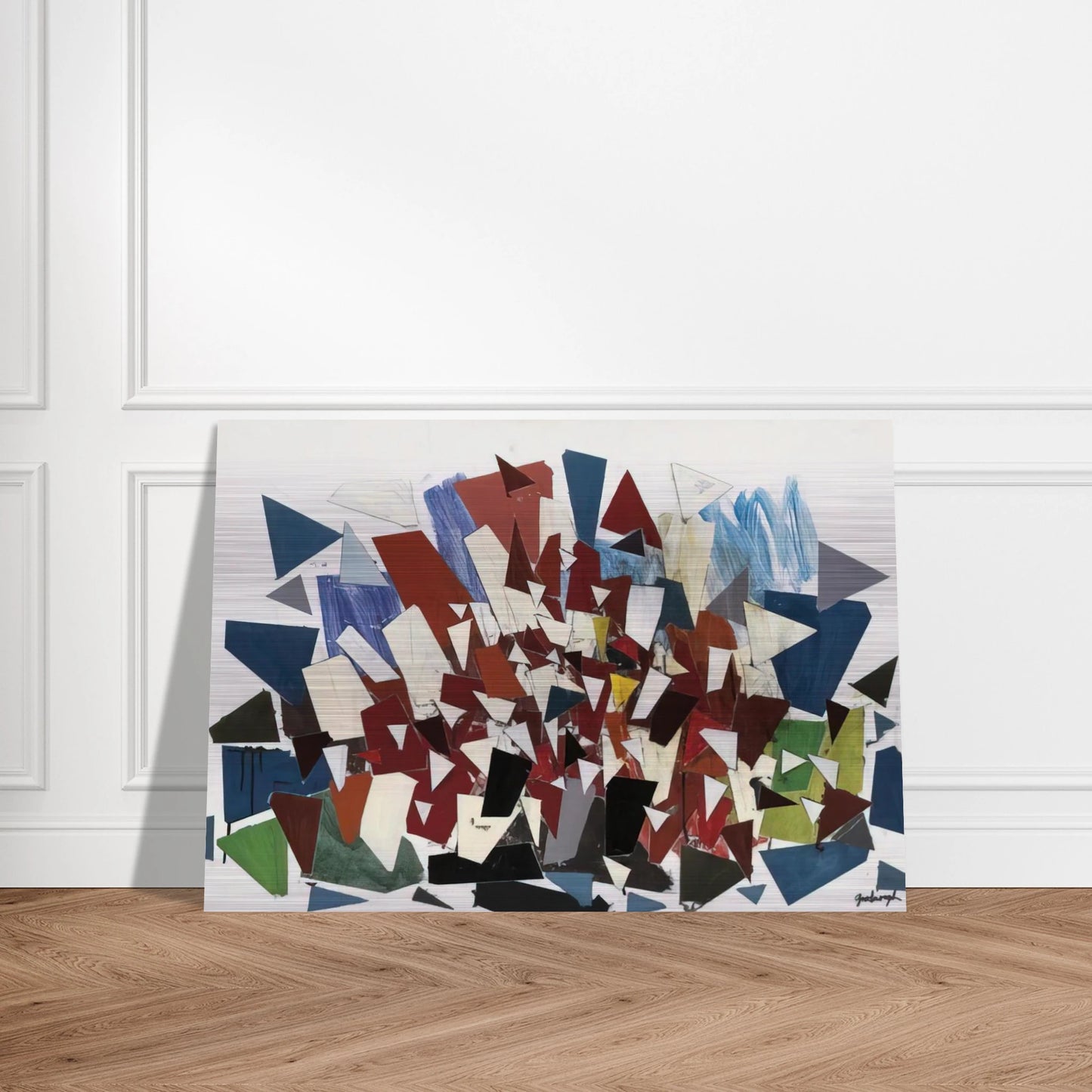 7--7--N - 1992 - Robert Goodnough Brushed Aluminum Print - 70x100 cm / 28x40 inches | Robert Goodnough Aluminum Print | Robert Goodnough Prints