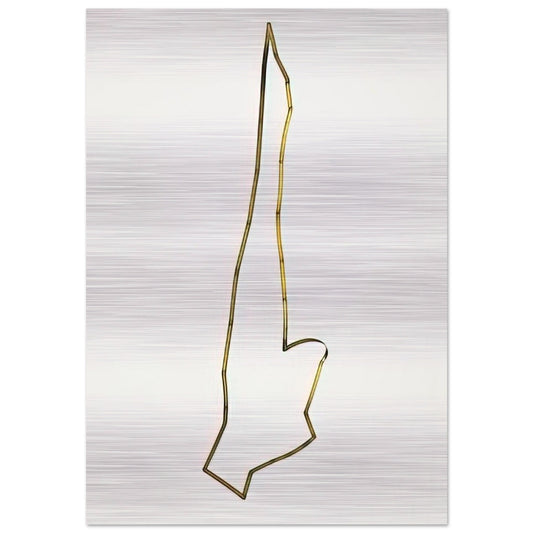 Mobile Articulated Sculpture - 1948 - Gyula Kosice Brushed Aluminum Print - 70x100 cm / 28x40 inches | Gyula Kosice Aluminum Print | Gyula Kosice Prints