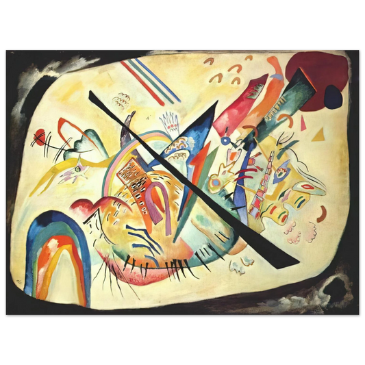 Wassily Kandinsky - WHITE OVAL 1919 Fine Art Poster - Default Title