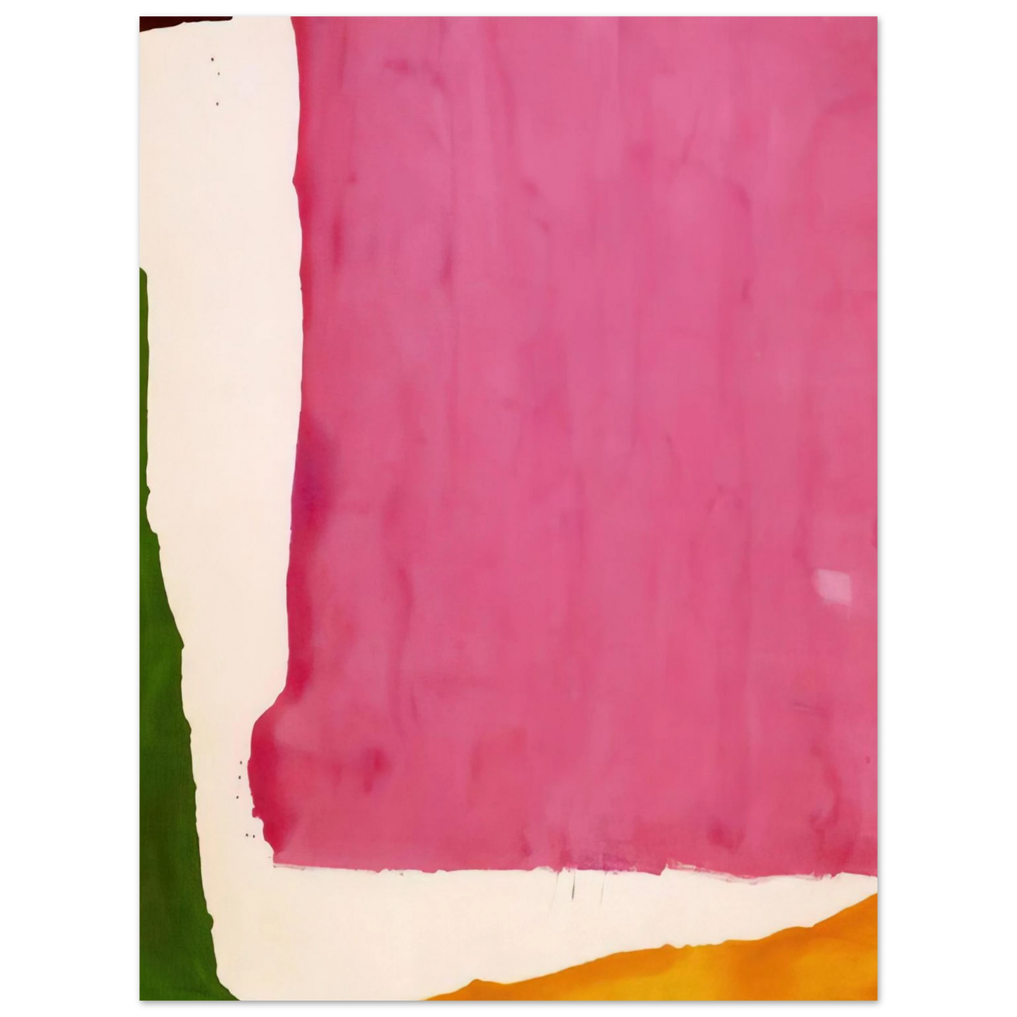 Helen Frankenthaler - Mauve District - 1966 Wall art - 27x35 cm / 11x14 inches - Premium Wooden Framed Poster With Fine Art Paper - Black frame