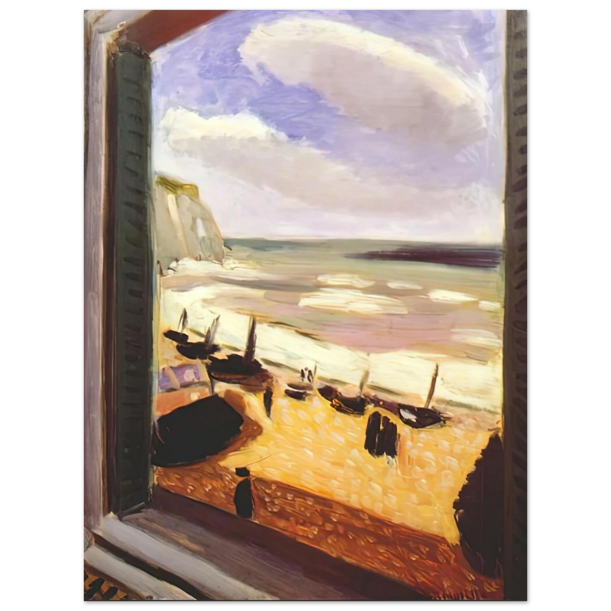 Henri Matisse - OPEN WINDOW AT ETRETAT 1921 Fine Art Poster - Default Title
