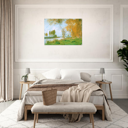 The Spring in Argentuil - claude monet Acrylic Print - 70x100 cm / 28x40″ inches