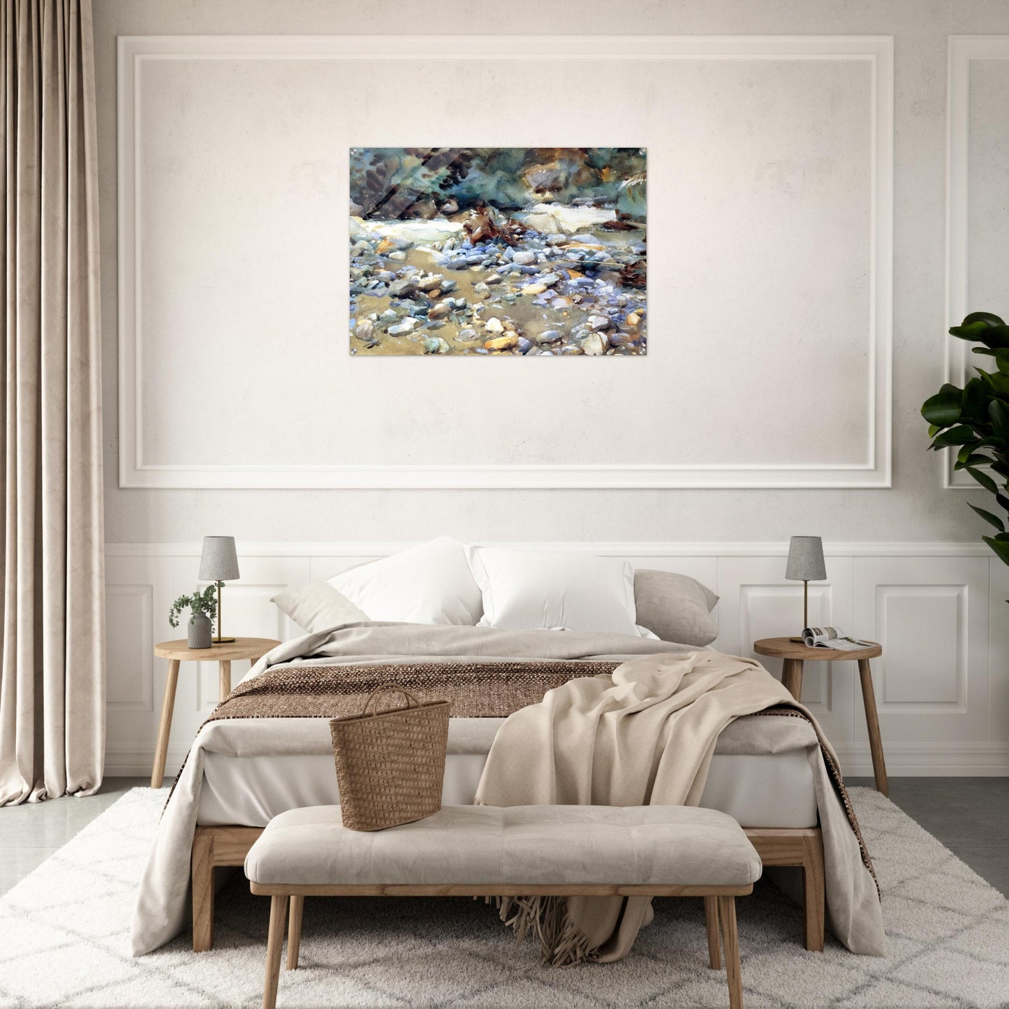 Purtud, Bed of a Glacier Torrent - John Singer Sargent Acrylic Print - 70x100 cm / 28x40″ inches