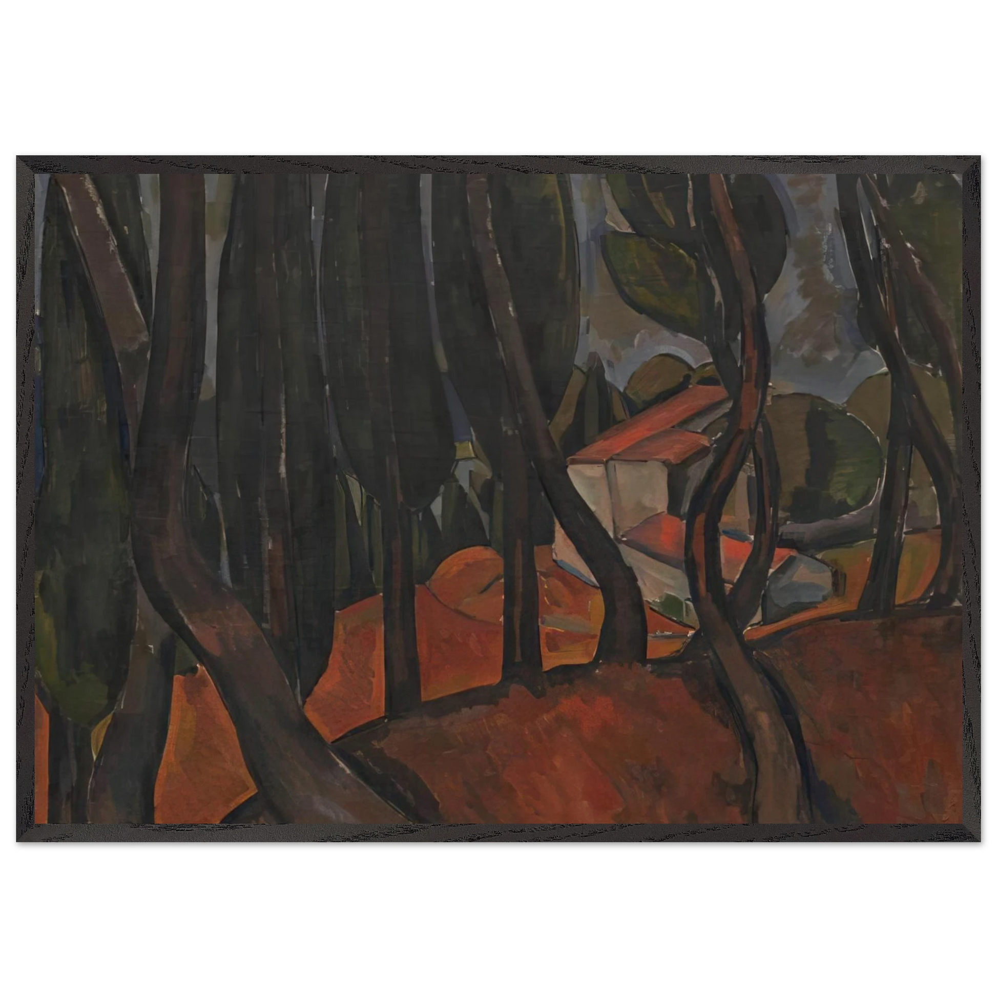 FOREST AT MARTIGUES - Andre Derain Framed Art Print – Black Wooden Frame - Default Title - -Framed Art Print