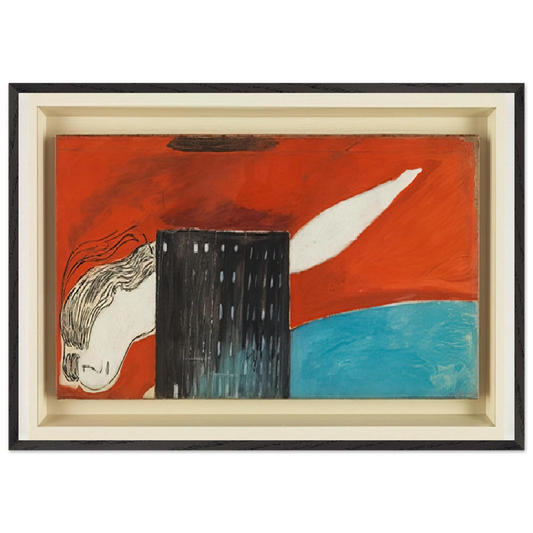 FALLEN WOMAN FEMME MAISON 1947 - Louise Bourgeois Framed Art Print – Black Wooden Frame - Default Title - -Framed Art Print