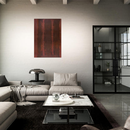 Black on Maroon - 1958 - Mark Rothko Brushed Aluminum Print - 70x100 cm / 28x40 inches | Mark Rothko Aluminum Print | Mark Rothko Prints