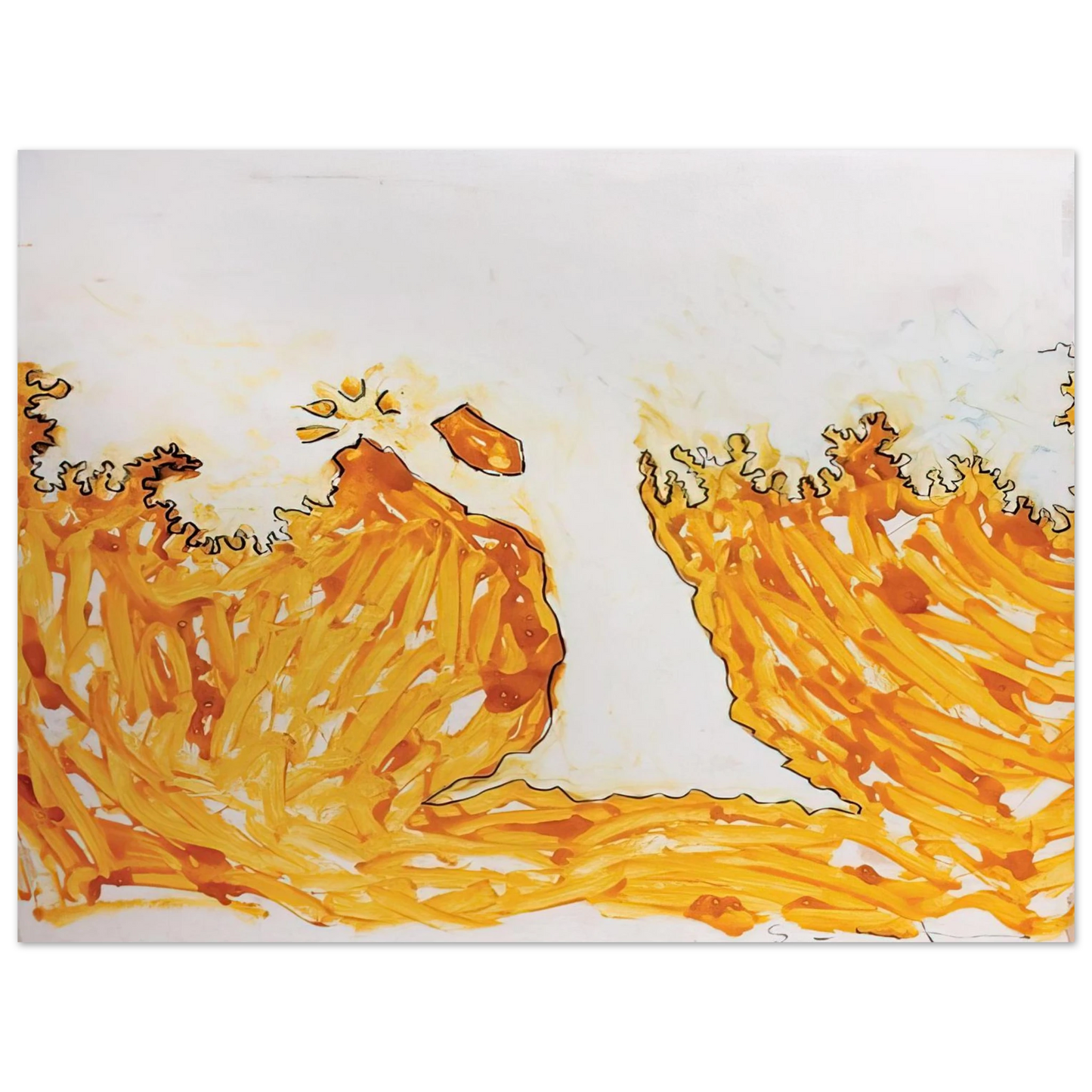 Mario Schifano - L'arbre en automne - Art Informel Fine Art Poster - Default Title