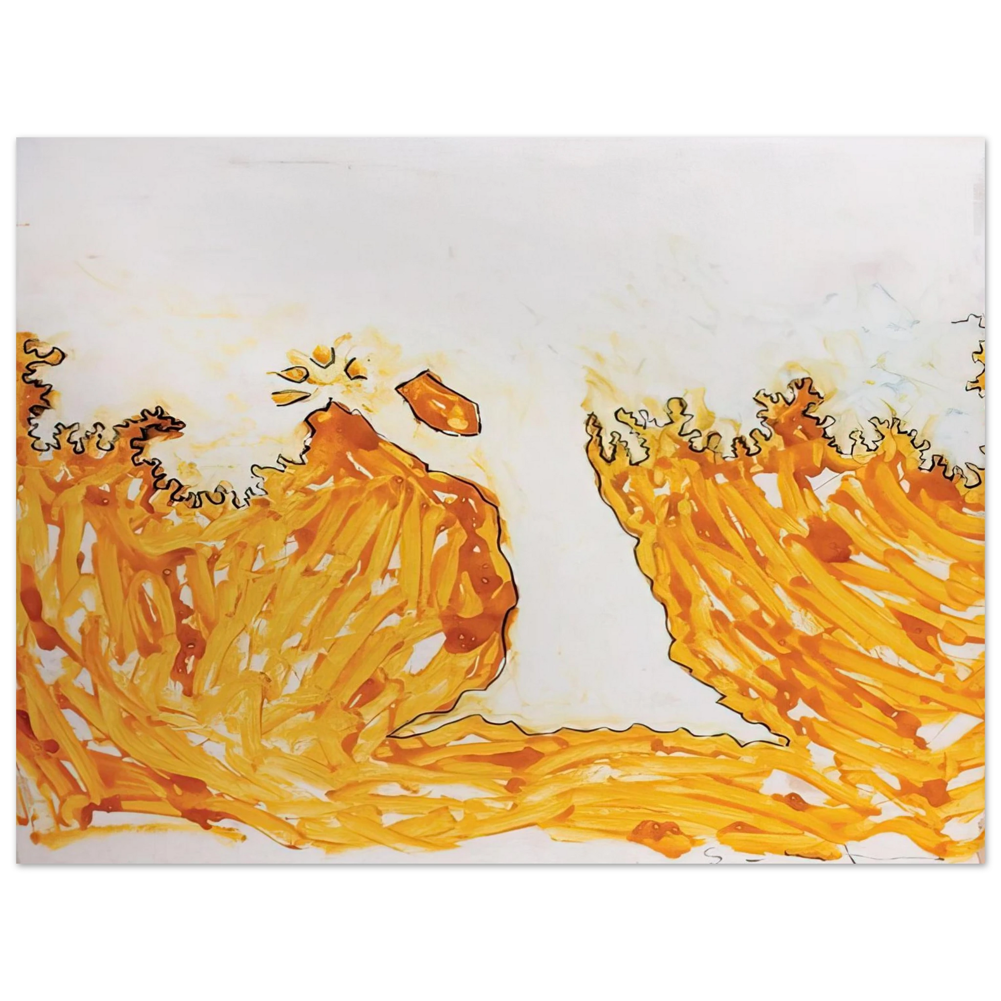 Mario Schifano - L'arbre en automne - Art Informel Fine Art Poster - Default Title