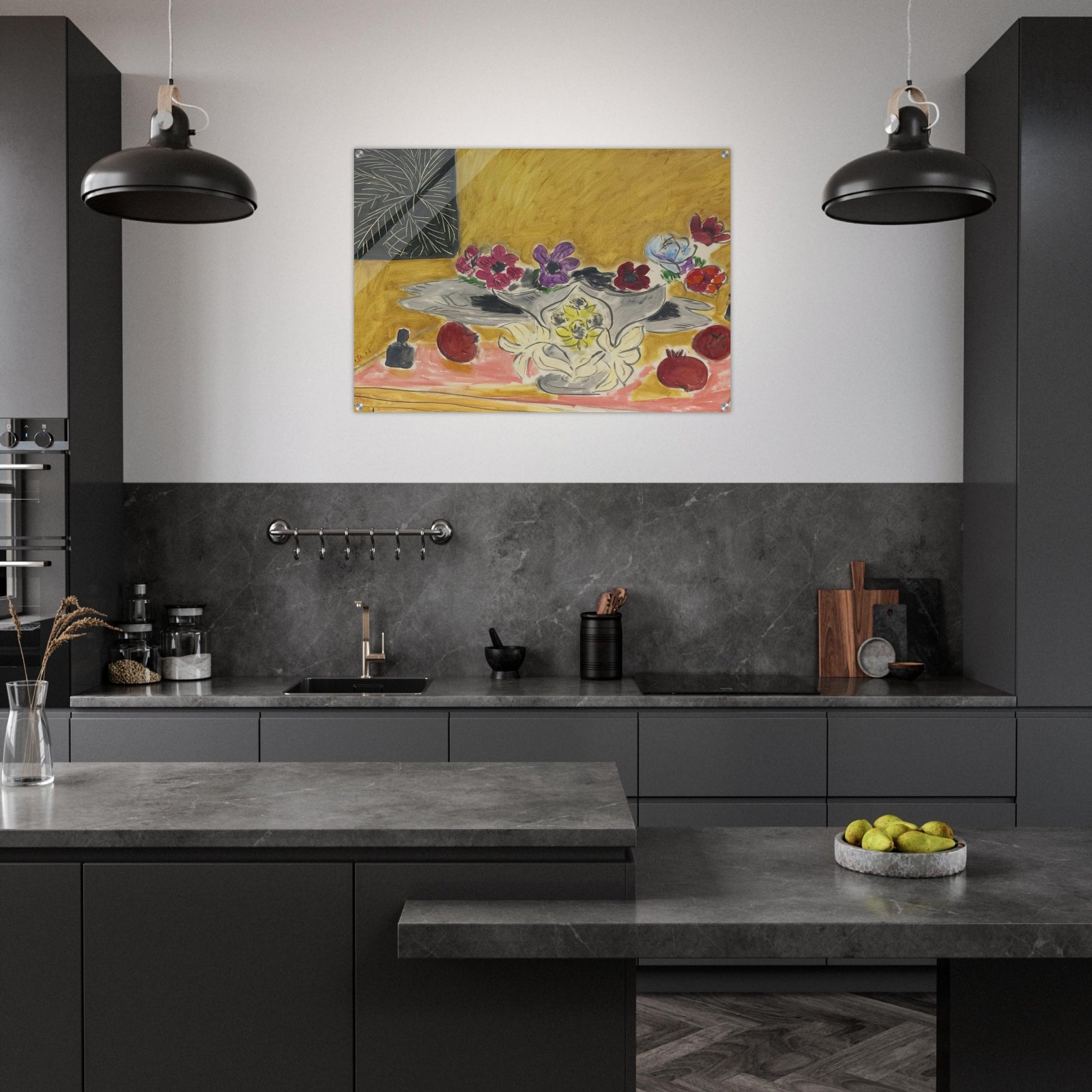 ANEMONES ET GRENADES 1946 - Henri Matisse Acrylic Print - 70x100 cm / 28x40″ inches