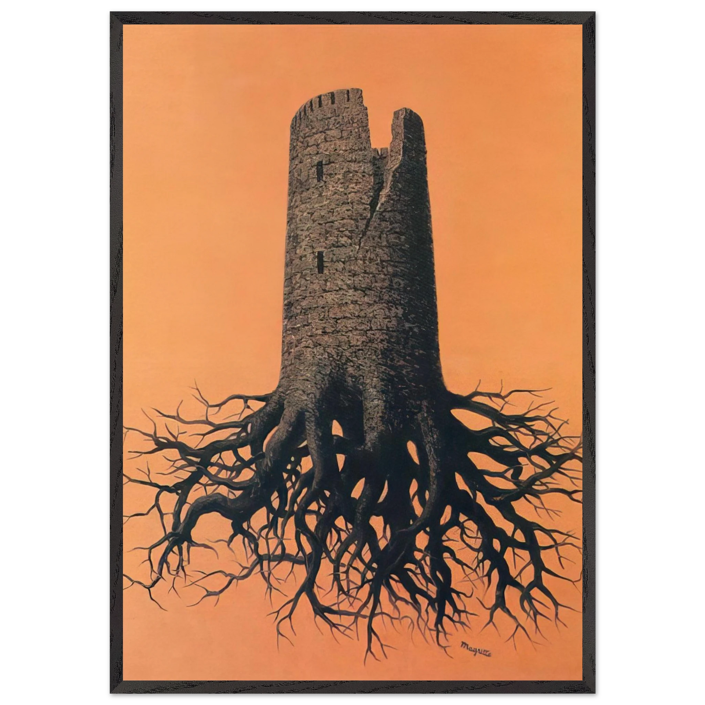 ALMAYER S FOLLY 1951 - Rene Magritte Framed Art Print – Black Wooden Frame - Default Title - -Framed Art Print