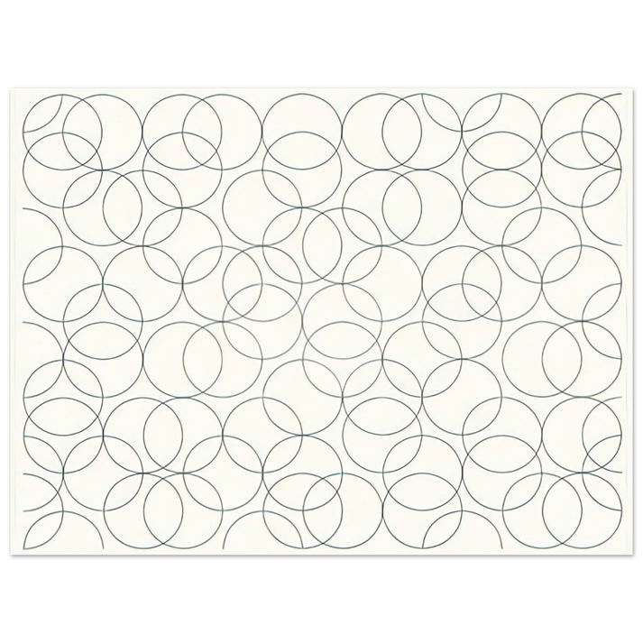 Bridget Riley - COMPOSITION WITH CIRCLES 5 2005  75x100 cm / 30x40inches Fine Art Poster