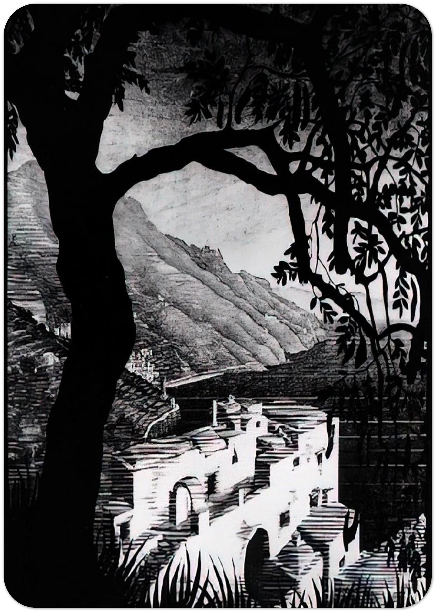 COAST OF AMALFI By MC Escher Pack of 10 Post Cards | MC Escher Post Cards | A6 (10.5 x 14.8 cm) - 4.1 x 5.8 inches