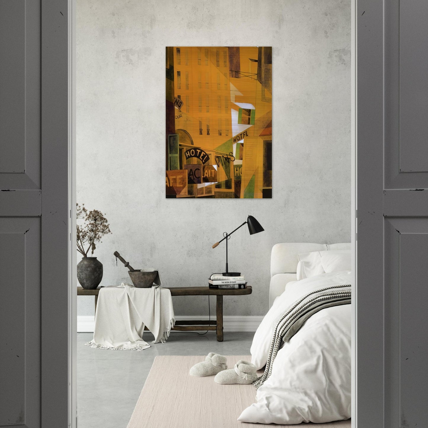 Hotel - 1921 - Charles Demuth Brushed Aluminum Print - 70x100 cm / 28x40 inches | Charles Demuth Aluminum Print | Charles Demuth Prints