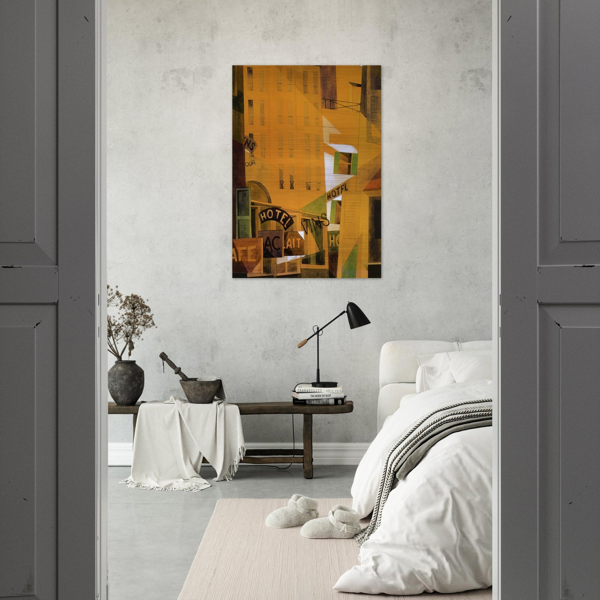 Hotel - 1921 - Charles Demuth Brushed Aluminum Print - 70x100 cm / 28x40 inches | Charles Demuth Aluminum Print | Charles Demuth Prints