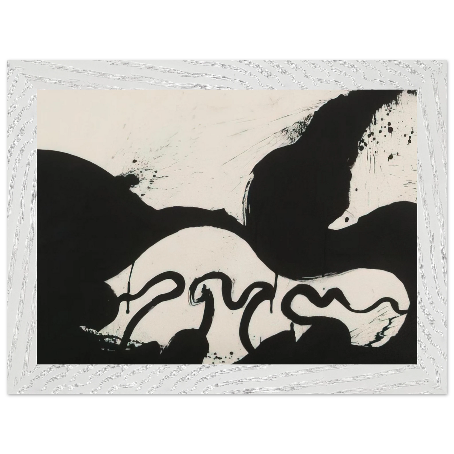 Helen Frankenthaler - Untitled - 1973 Wall art - 21x29.7 cm / 8x12" - Premium Wooden Framed Poster With Fine Art Paper - Wood frame