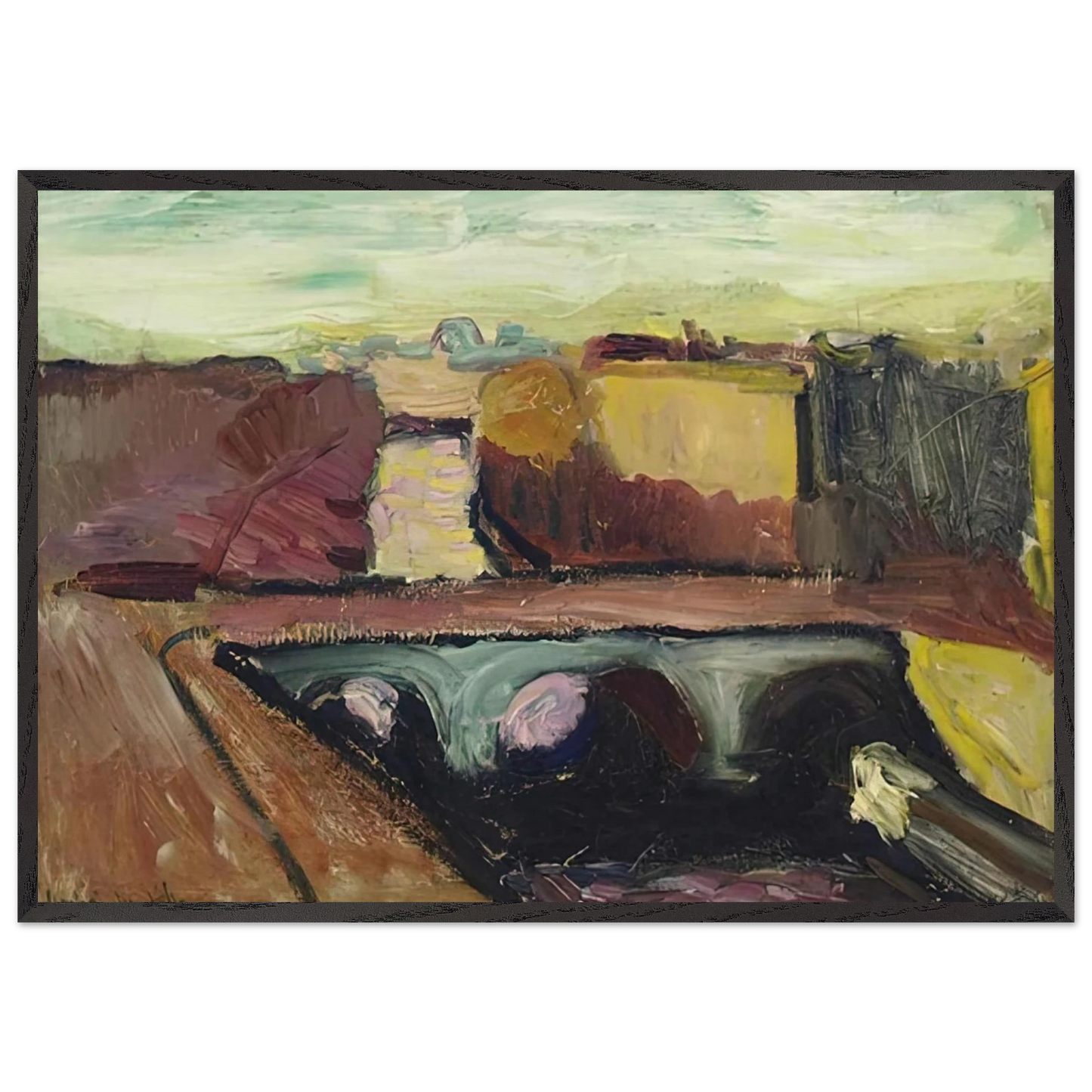 VUE DE LA SEINE LE PONT SAINT MICHEL 1904 0 - Henri Matisse Framed Art Print – Black Wooden Frame - Default Title - -Framed Art Print