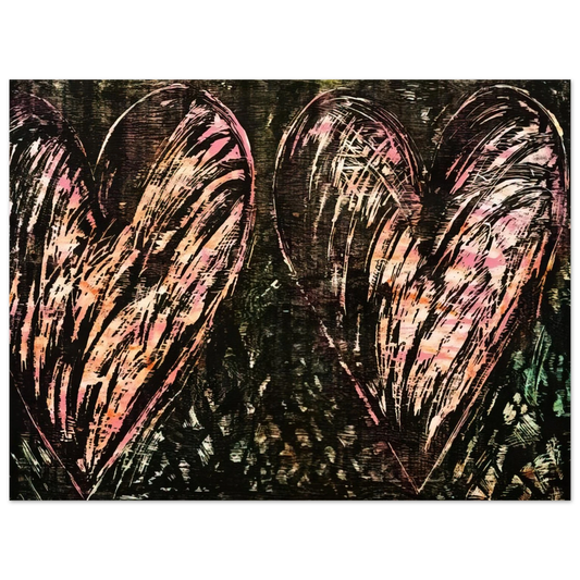 Jim Dine - TWO HEARTS IN A FOREST 1981 Fine Art Poster - Default Title