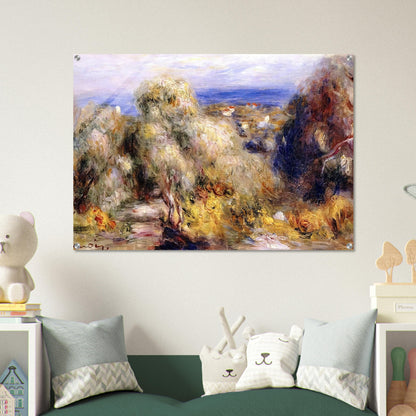 View of Cannet - Pierre-Auguste Renoir Acrylic Print - 70x100 cm / 28x40″ inches | Pierre-Auguste Renoir Wall Art | Pierre-Auguste Renoir Prints