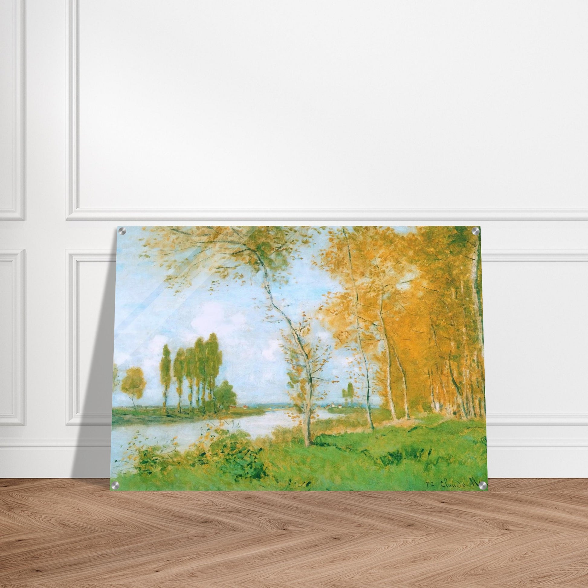 The Spring in Argentuil - claude monet Acrylic Print - 70x100 cm / 28x40″ inches