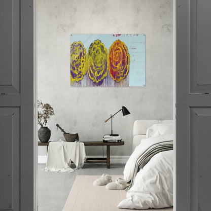 The Rose  III  - Cy Twombly Acrylic Print - 70x100 cm / 28x40″ inches | Cy Twombly Wall Art | Cy Twombly Prints