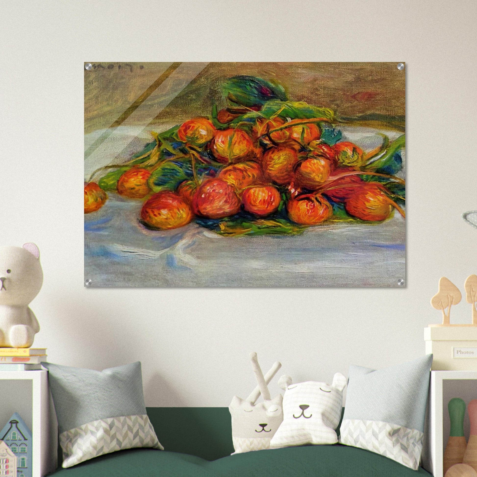 Strawberries - Pierre-Auguste Renoir Acrylic Print - 70x100 cm / 28x40″ inches