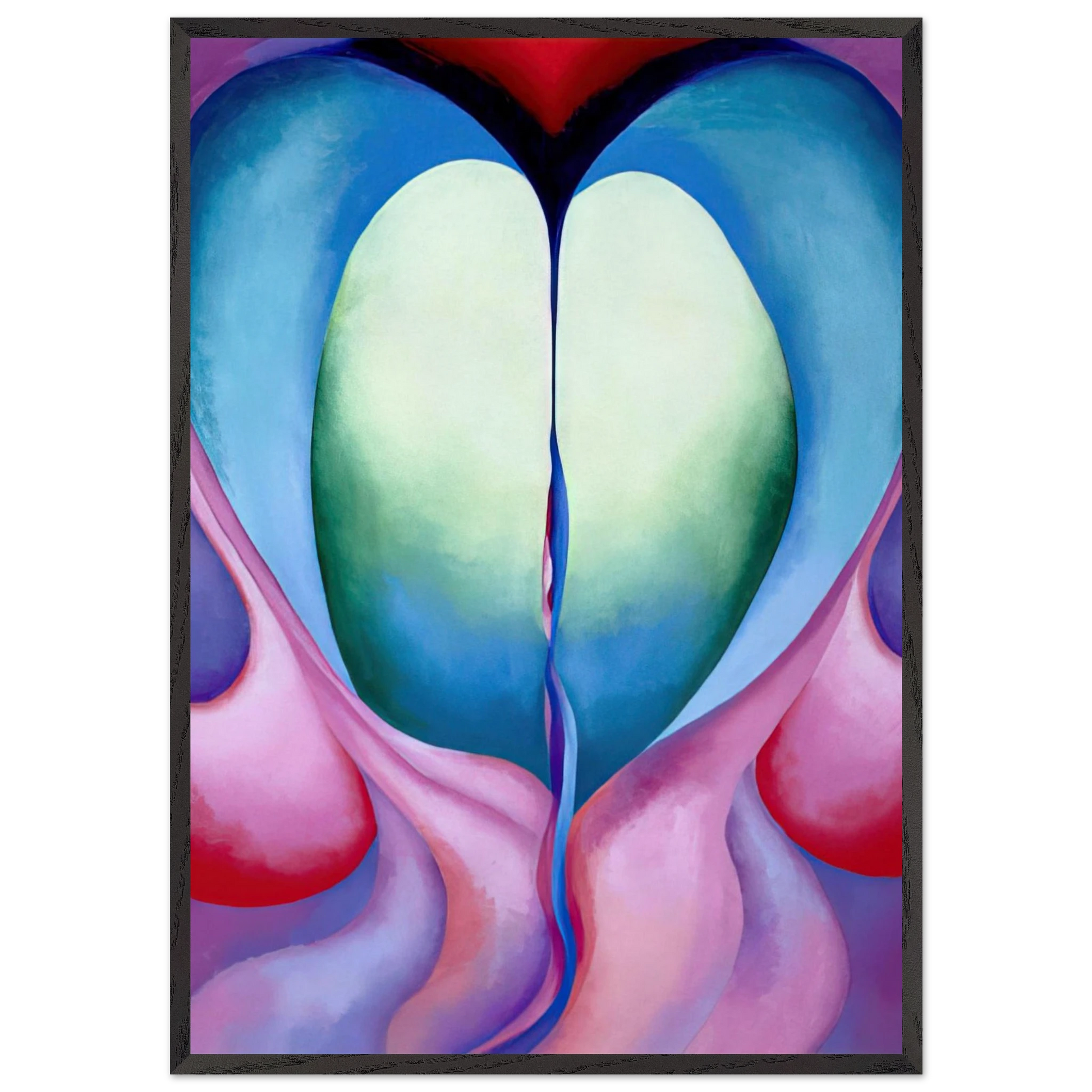 Series I No 8 - Georgia OKeeffe 70x100 cm / 28x40 inches Framed Art Print – Black Wooden Frame