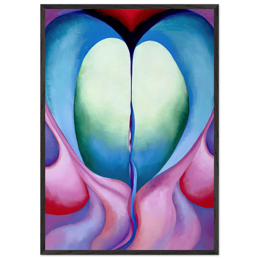 Series I No 8 - Georgia OKeeffe 70x100 cm / 28x40 inches Framed Art Print – Black Wooden Frame