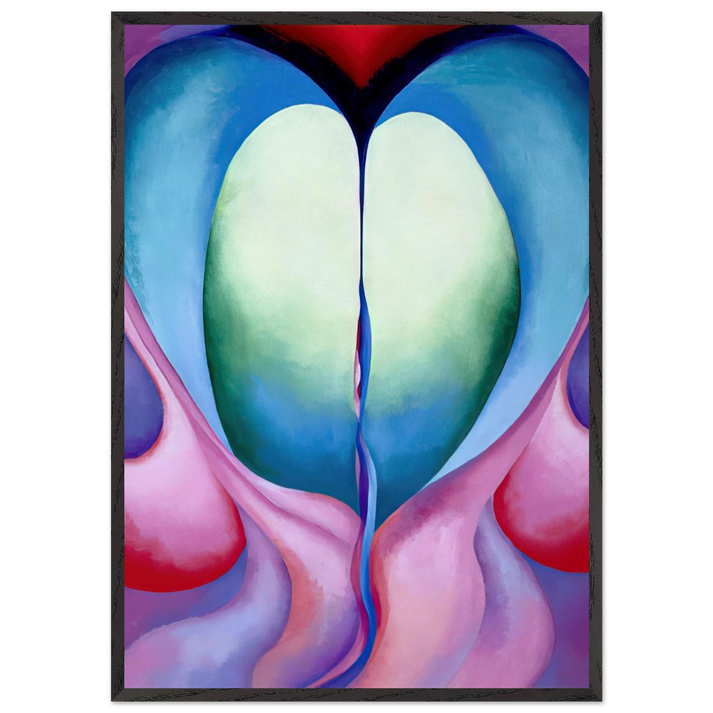 Series I No 8 - Georgia OKeeffe 70x100 cm / 28x40 inches Framed Art Print – Black Wooden Frame