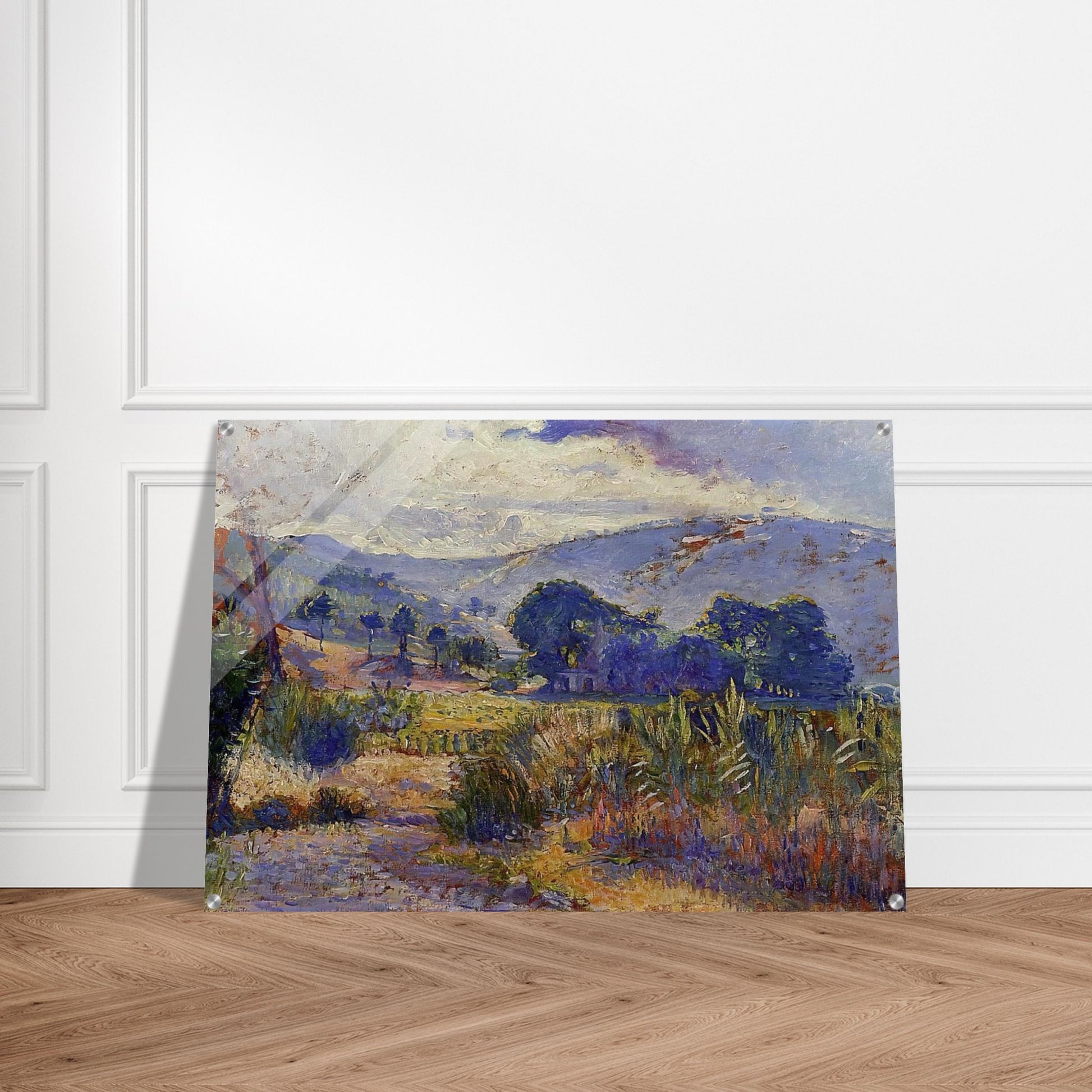 Cabasson Landscape study - Henri-Edmond Cross Acrylic Print - 70x100 cm / 28x40″ inches