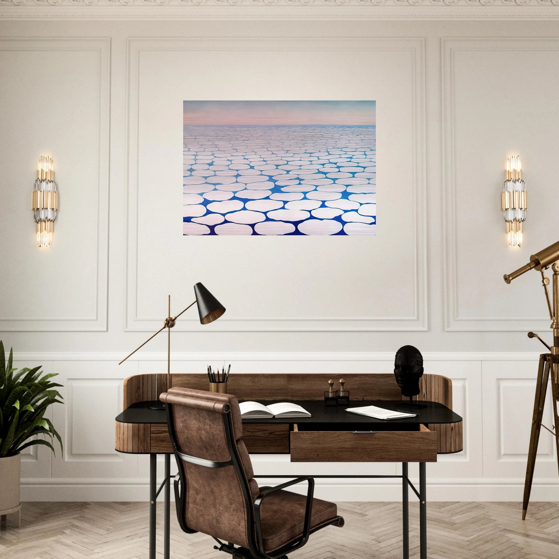 Sky above clouds III - Georgia O'Keeffe Brushed Aluminum Print - 70x100 cm / 28x40 inches | Georgia O'Keeffe Aluminum Print | Georgia O'Keeffe Prints