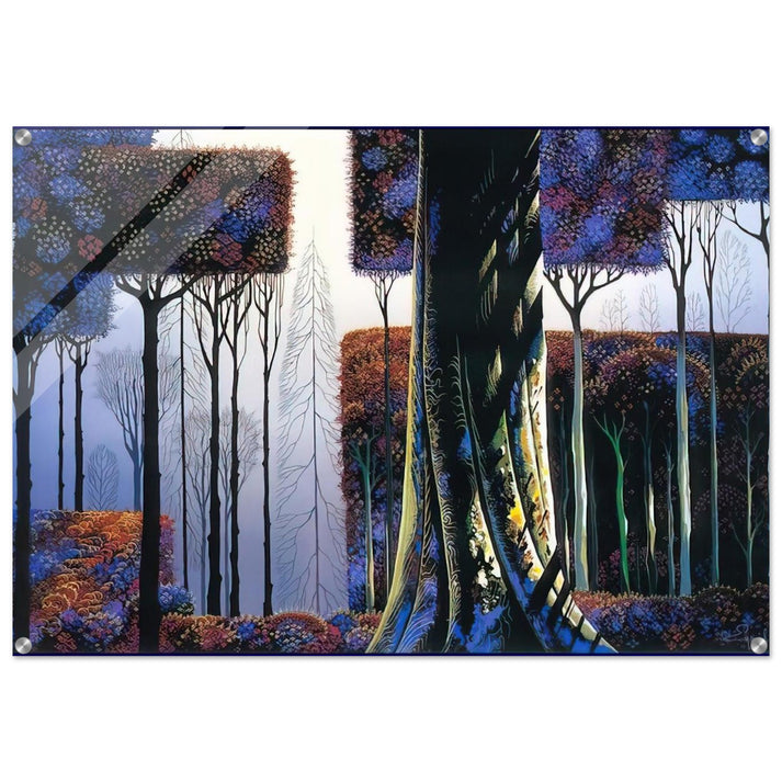 Ancient Forest - Eyvind Earle Acrylic Print - 70x100 cm / 28x40″ inches | Eyvind Earle Wall Art | Eyvind Earle Prints