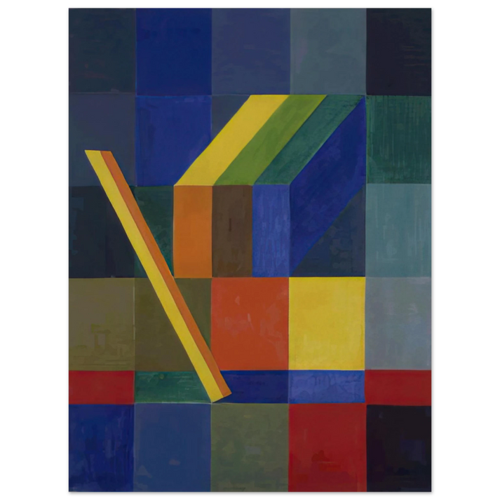 Johannes Itten - Space Composition I - 1944  75x100 cm / 30x40inches Fine Art Poster