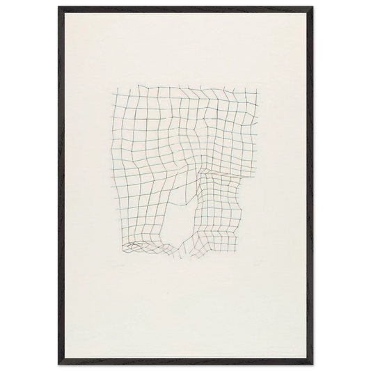 Reticularea - 1973 - Gego Framed Art Print – Black Wooden Frame - Default Title - -Framed Art Print