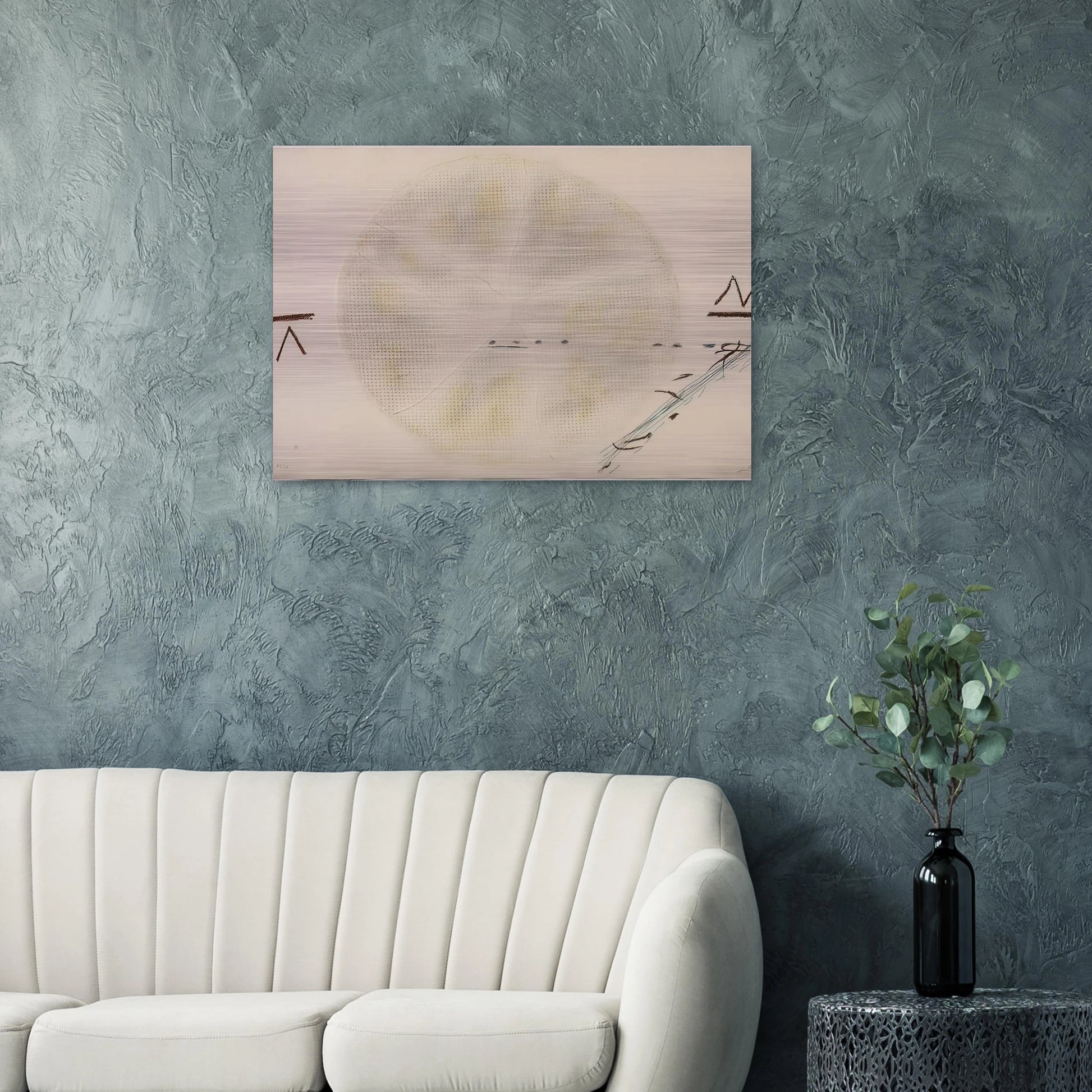 THE SIEVE 1972 - Antoni Tapies Brushed Aluminum Print - 70x100 cm / 28x40 inches | Antoni Tapies Aluminum Print | Antoni Tapies Prints