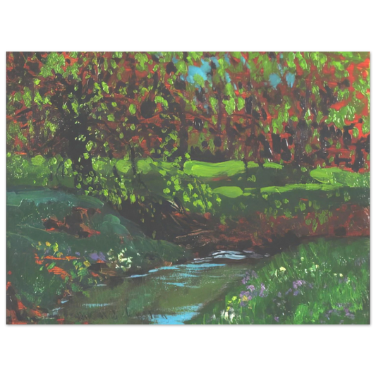 Frank Johnston - Green Pool - Post-Impressionism Fine Art Poster - Default Title