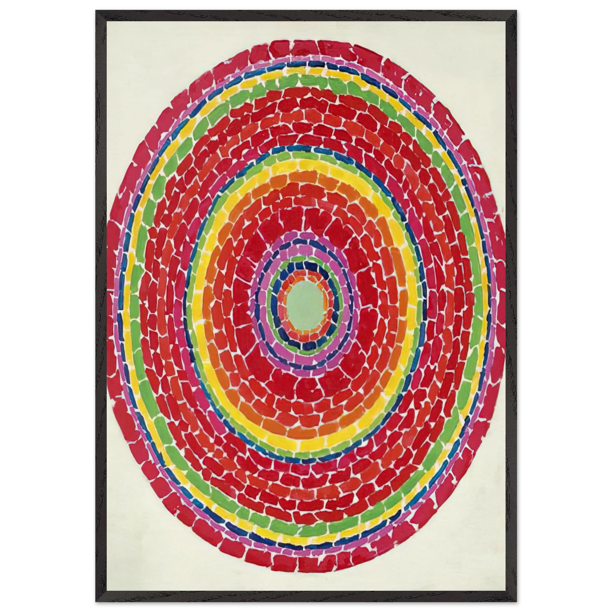 SPRINGTIME IN WASHINGTON 1971 - Alma Woodsey Thomas Framed Art Print – Black Wooden Frame - Default Title - -Framed Art Print