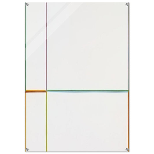 Doppelfarben in the cross 1-2-3-4 - 1968 - Max Bill Acrylic Print - 70x100 cm / 28x40″ inches | Max Bill Wall Art | Max Bill Prints