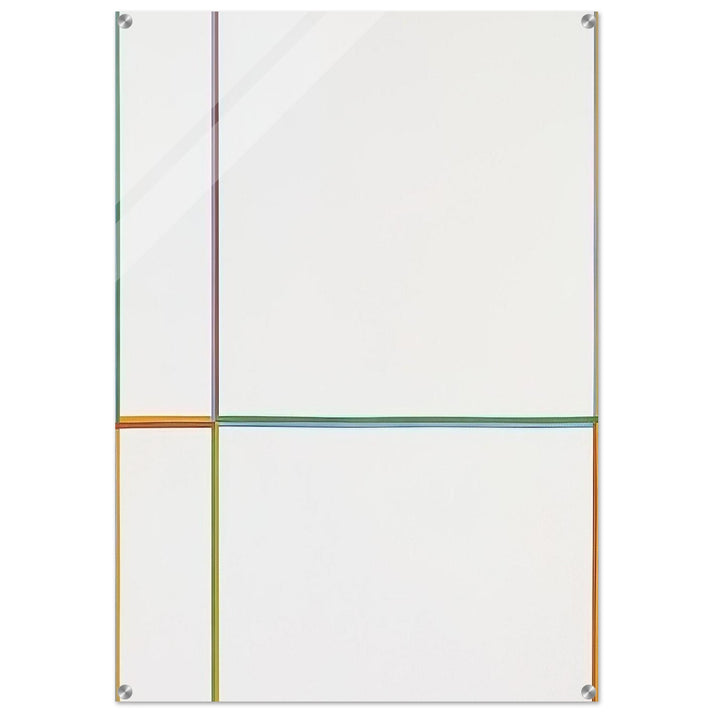 Doppelfarben in the cross 1-2-3-4 - 1968 - Max Bill Acrylic Print - 70x100 cm / 28x40″ inches | Max Bill Wall Art | Max Bill Prints