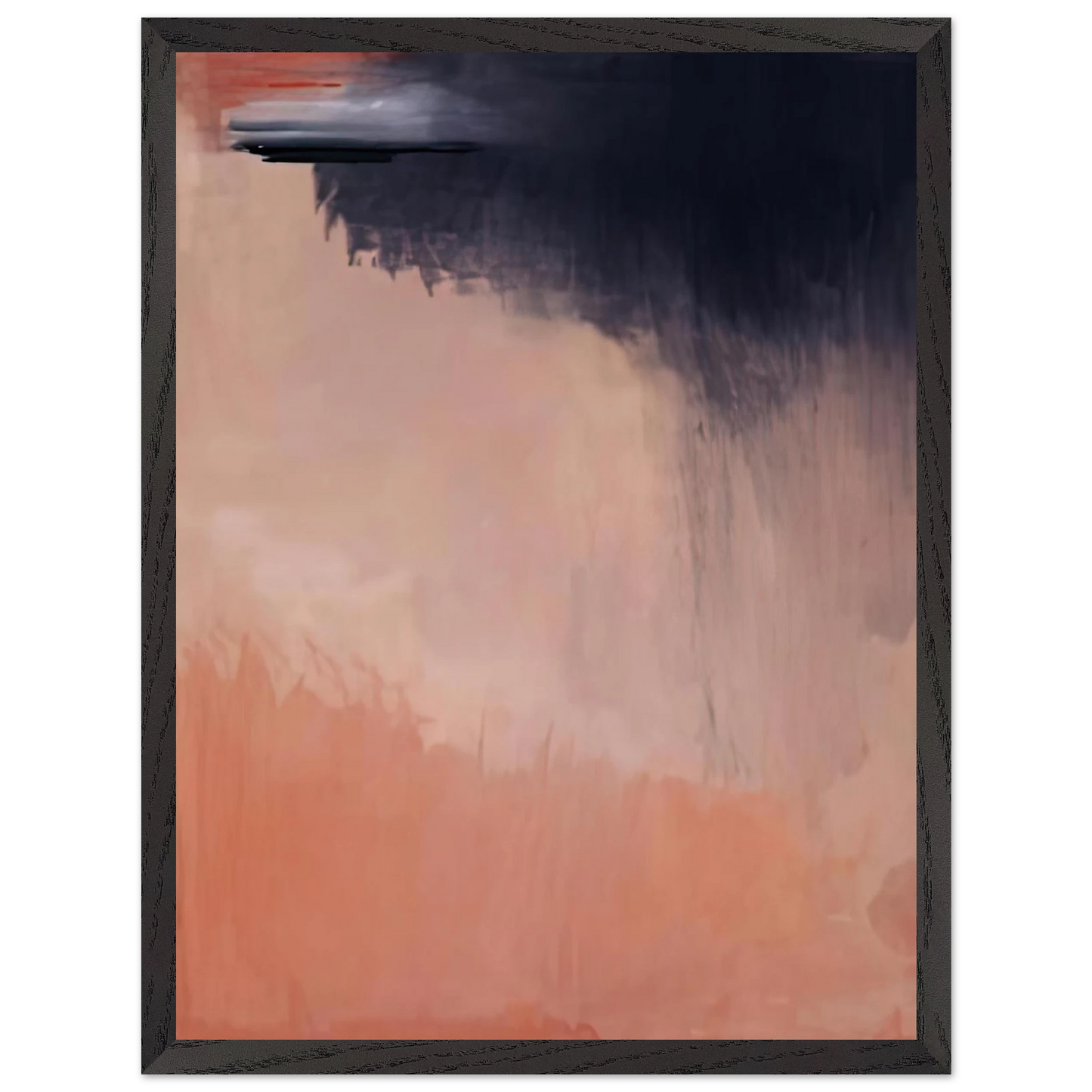 Helen Frankenthaler - Cloud Burst, 2002- Wall Art - 60x80 cm / 24x32 inches - Premium Wooden Framed Poster With Fine Art Paper - Black frame
