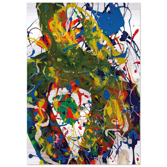 Untitled  SFP94-65  SFF 1739  - Sam Francis Brushed Aluminum Print - 70x100 cm / 28x40 inches | Sam Francis Aluminum Print | Sam Francis Prints