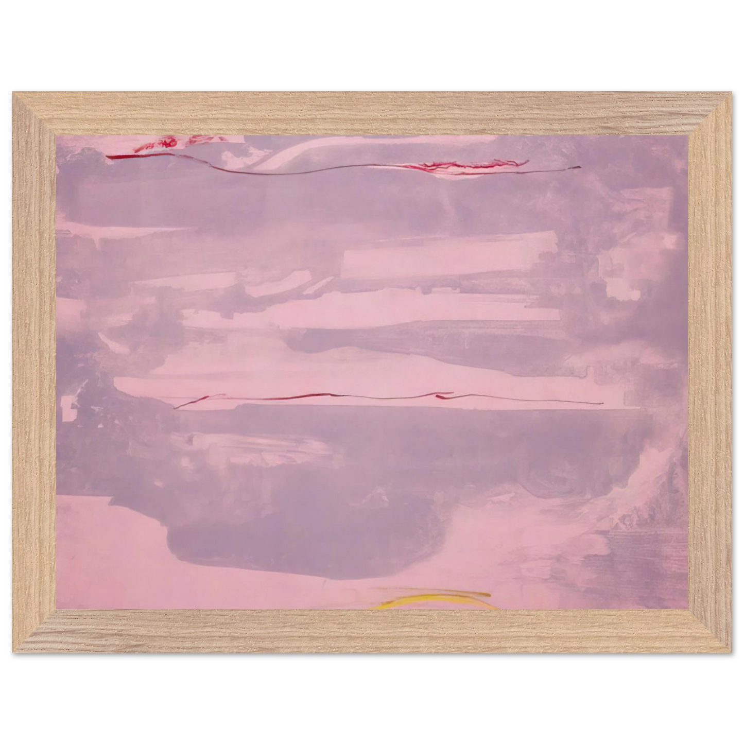 Helen Frankenthaler - Dream Walk - 1977 Wall art - 30x45 cm / 12x18 inches - Premium Wooden Framed Poster With Fine Art Paper - Black frame