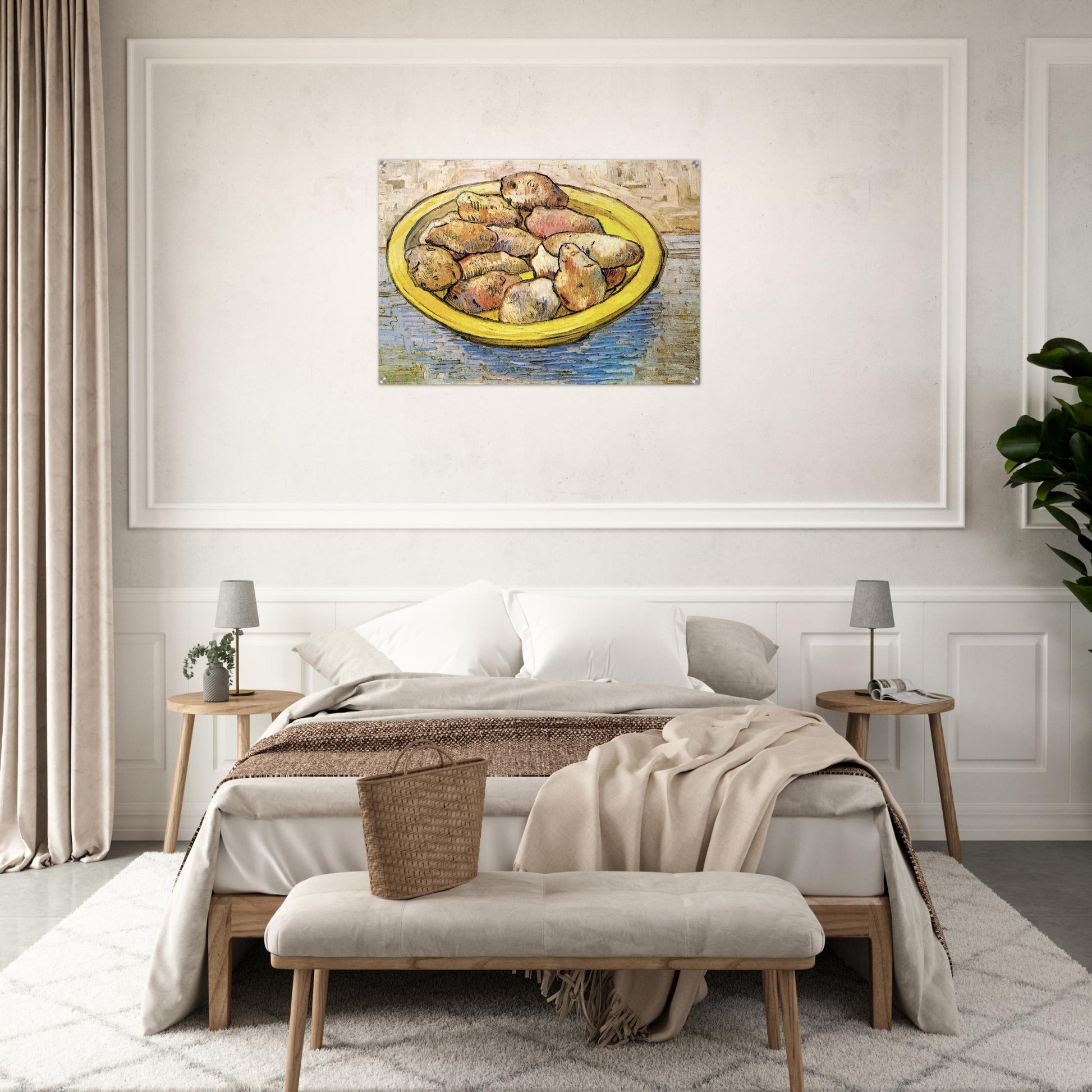 Still Life Potatoes in a Yellow Dish - Vincent van Gogh Acrylic Print - 70x100 cm / 28x40″ inches
