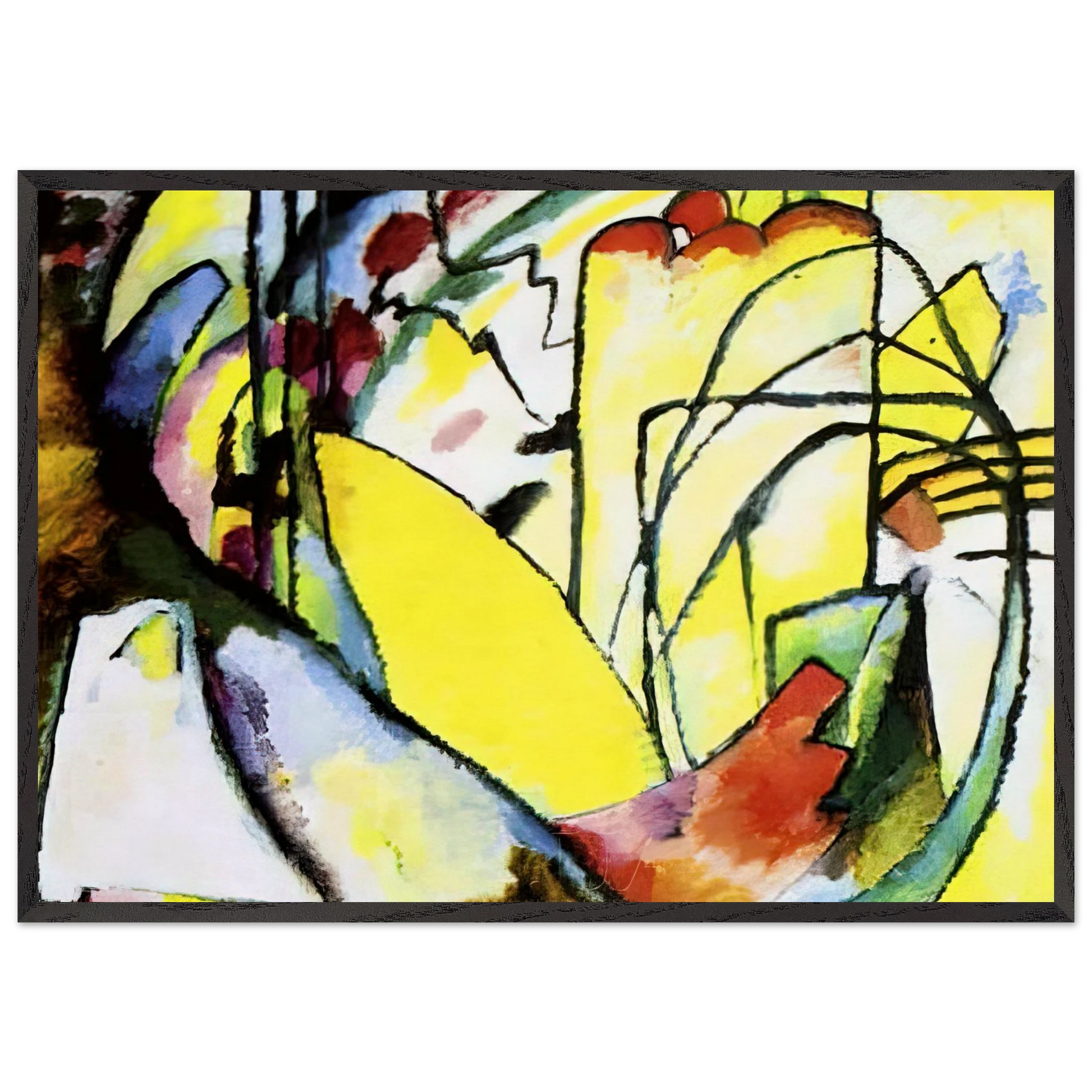 IMPROVISATION 10 1910 - Wassily Kandinsky Framed Art Print – Black Wooden Frame - Default Title - -Framed Art Print